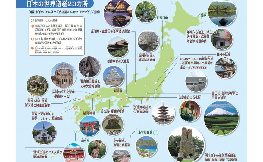 日本の世界遺産はいくつありますか？一覧と詳細解説